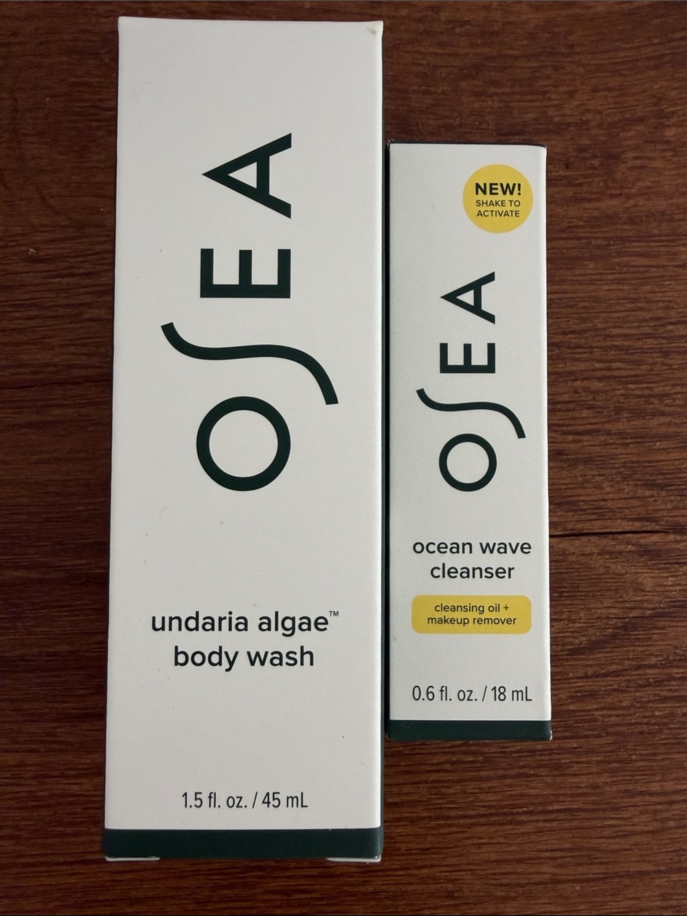 OSEA Travel Cleanser Duo (new in boxes)